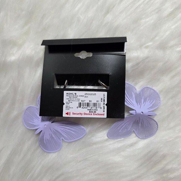 Simply Vera Vera Wang Butterfly Earrings - Picture 2 of 4